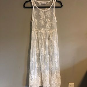 Sheer lace midi dress- never been worn!
